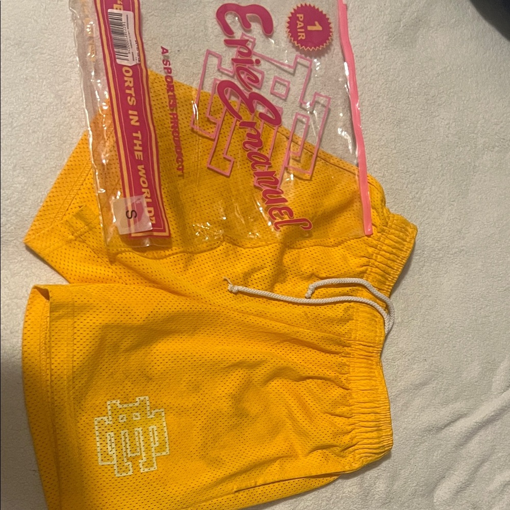 Eric Emanuel Yellow Athletic Shorts Real deal